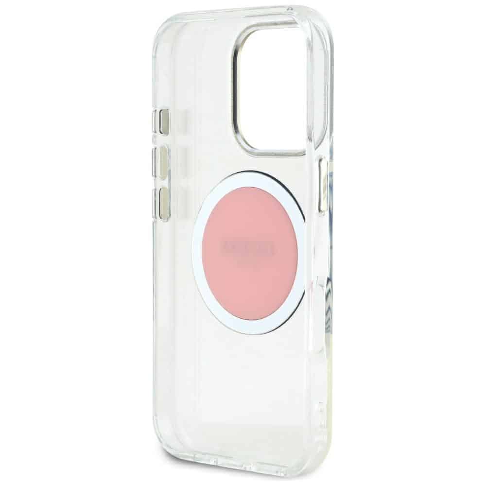 Guess IML Metal Colored Circle Classic Logo MagSafe - θήκη για Apple iPhone 16 Pro Max - Ροζ - Image 7