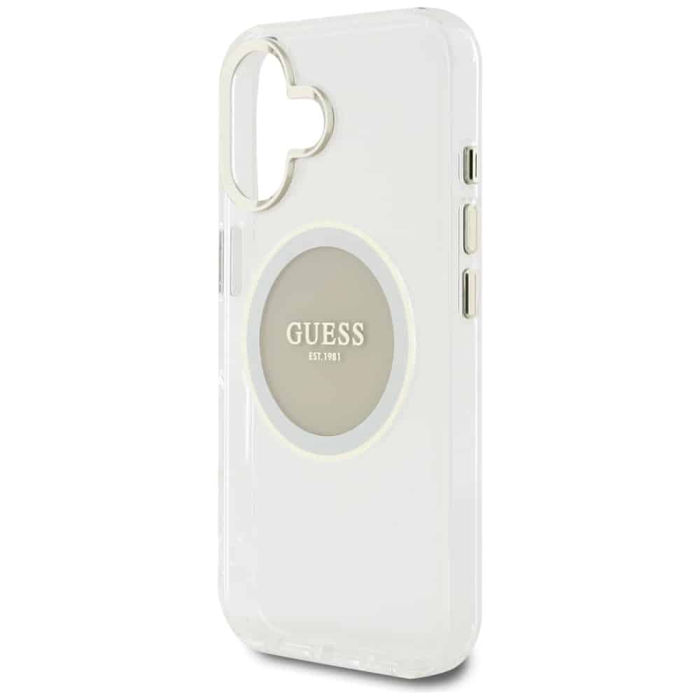 Guess IML Metal Colored Circle Classic Logo MagSafe - θήκη για Apple iPhone 16 - Γκρι - Image 6