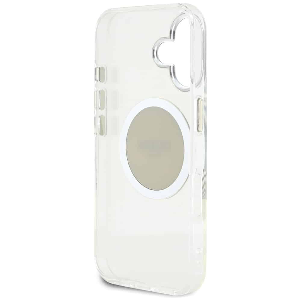 Guess IML Metal Colored Circle Classic Logo MagSafe - θήκη για Apple iPhone 16 - Γκρι - Image 7