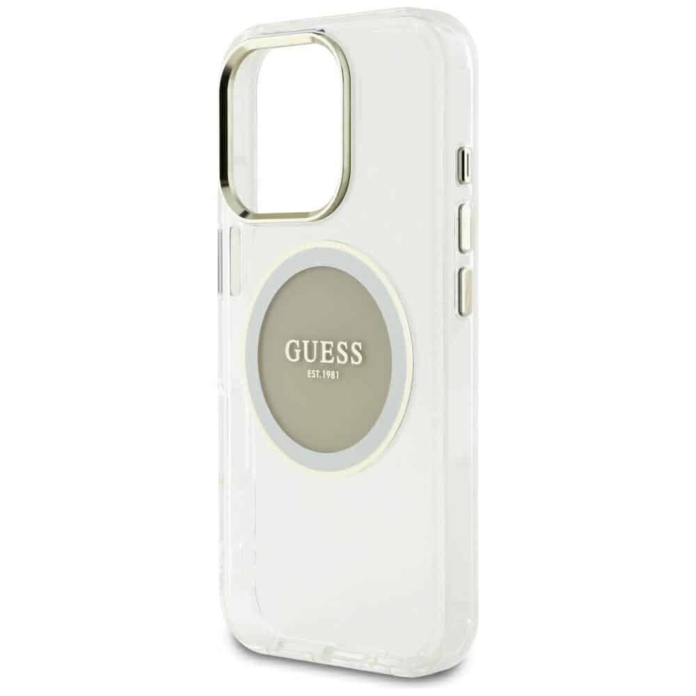 Guess IML Metal Colored Circle Classic Logo MagSafe - θήκη για Apple iPhone 16 Pro Max - Γκρι - Image 6