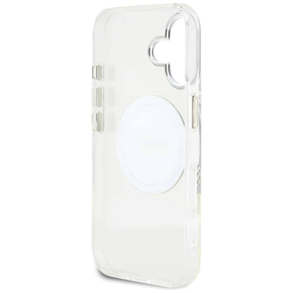 Guess IML Metal Colored Circle Classic Logo MagSafe - θήκη για Apple iPhone 16 - Λευκό - Image 7