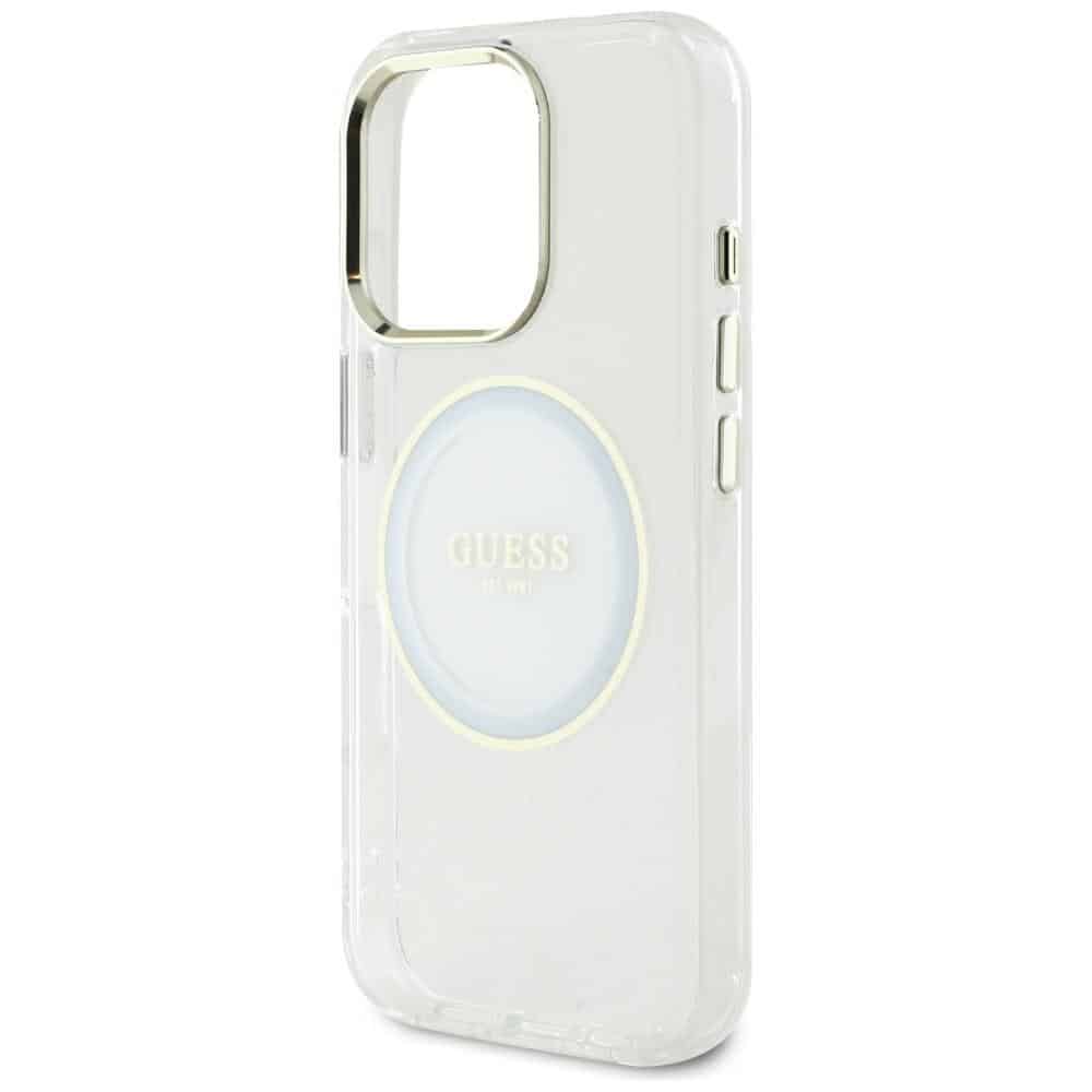 Guess IML Metal Colored Circle Classic Logo MagSafe - θήκη για Apple iPhone 16 Pro Max - Λευκό - Image 6