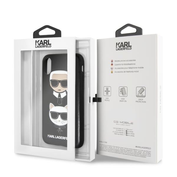 Karl Lagerfeld Karl & Choupette - θήκη για Apple iPhone XS Max - Μαύρο - Image 5