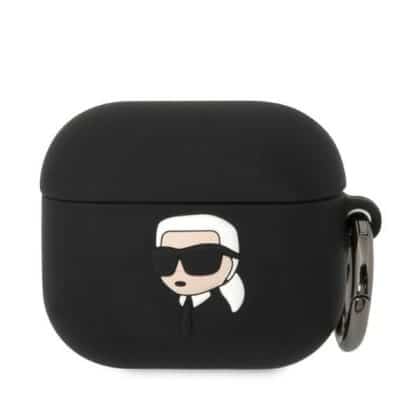 Karl Lagerfeld KLA3RUNIKK AirPods 3cover black Silicone Karl Head 3D
