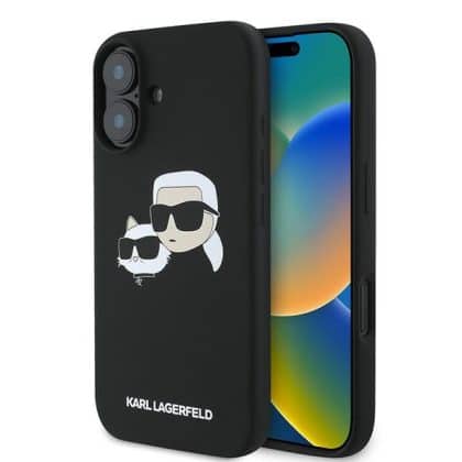 Karl Lagerfeld Silicone - θήκη για Apple iPhone 16 Plus - Μαύρο