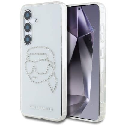 Karl Lagerfeld Rhinestones Karl Head Logo - θήκη για Samsung Galaxy S25 - Διάφανο