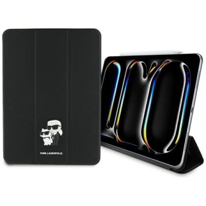 Karl Lagerfeld KLFC11PM24SAKCK iPad Pro  11" 2024 Book Cover μαύρο/black Saffiano Magnetic Karl &Choupette