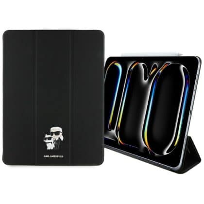 Karl Lagerfeld KLFC13PM24SAKCK iPad Pro  13" 2024 Book Cover μαύρο/black Saffiano Magnetic Karl &Choupette
