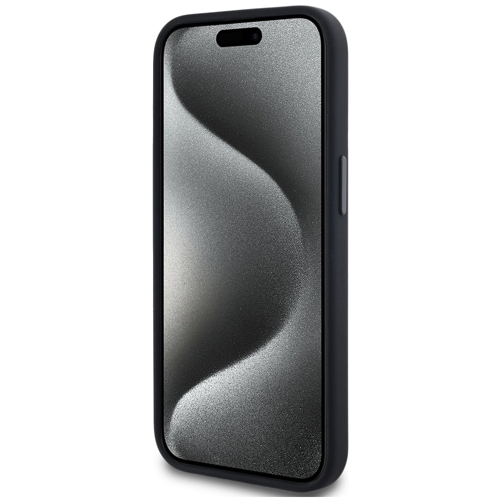 Karl Lagerfeld Silicone Shadow Metal Initial MagSafe - θήκη για Apple iPhone 15 - Μαύρο - Image 5