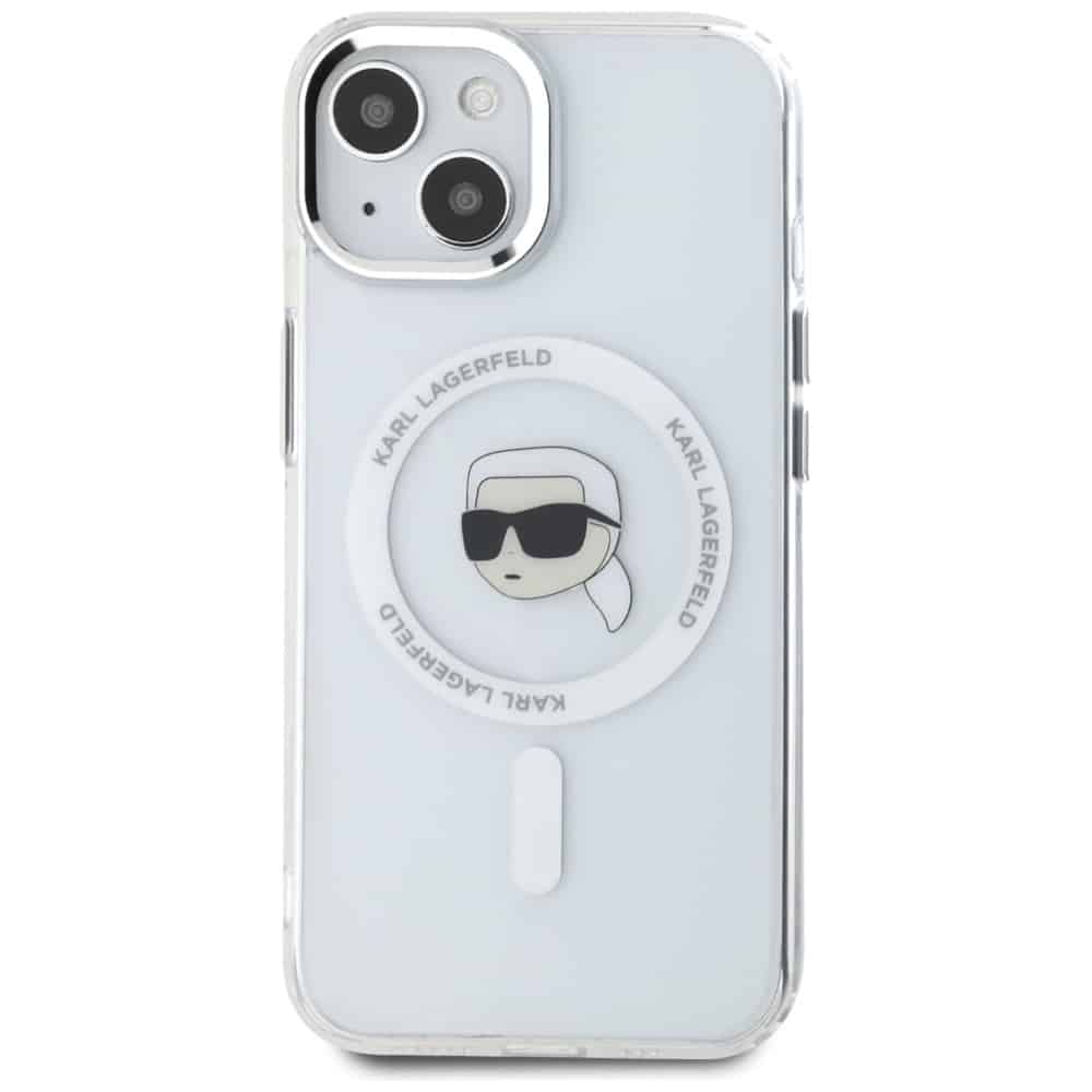 Karl Lagerfeld IML Metal Karl Head MagSafe - θήκη για Apple iPhone 15 - Λευκό - Image 3
