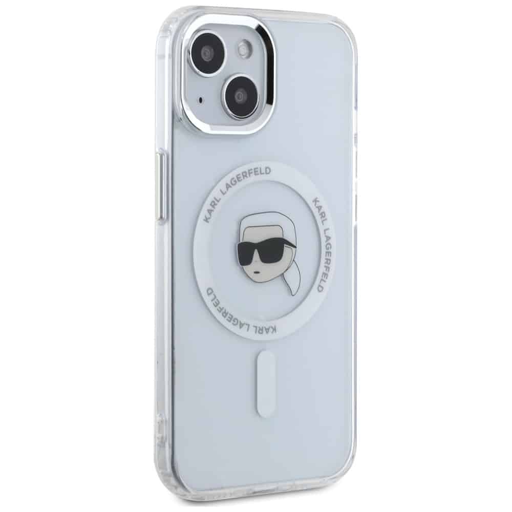 Karl Lagerfeld IML Metal Karl Head MagSafe - θήκη για Apple iPhone 15 Plus - Λευκό - Image 4