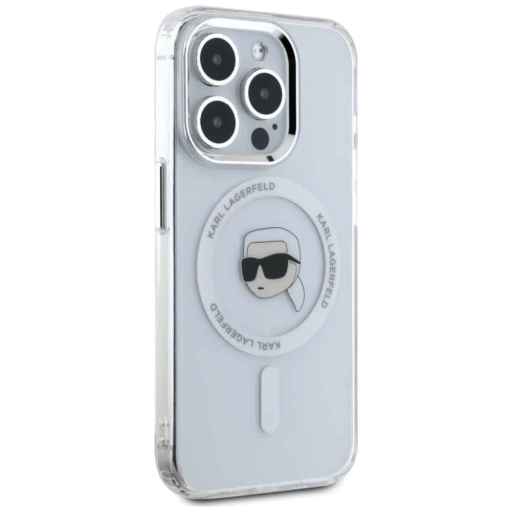 Karl Lagerfeld IML Metal Karl Head MagSafe - θήκη για Apple iPhone 15 Pro Max - Λευκό - Image 4