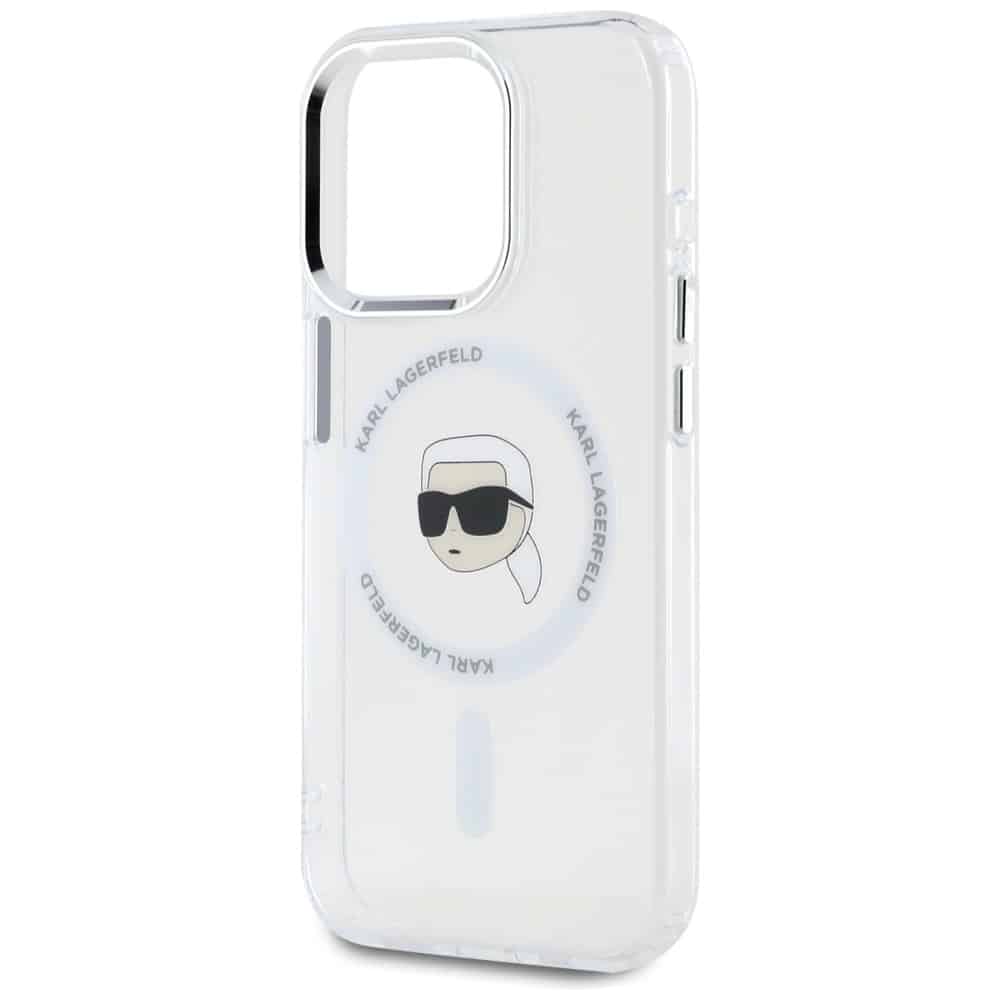 Karl Lagerfeld IML Metal Karl Head MagSafe - θήκη για Apple iPhone 15 Pro Max - Λευκό - Image 6