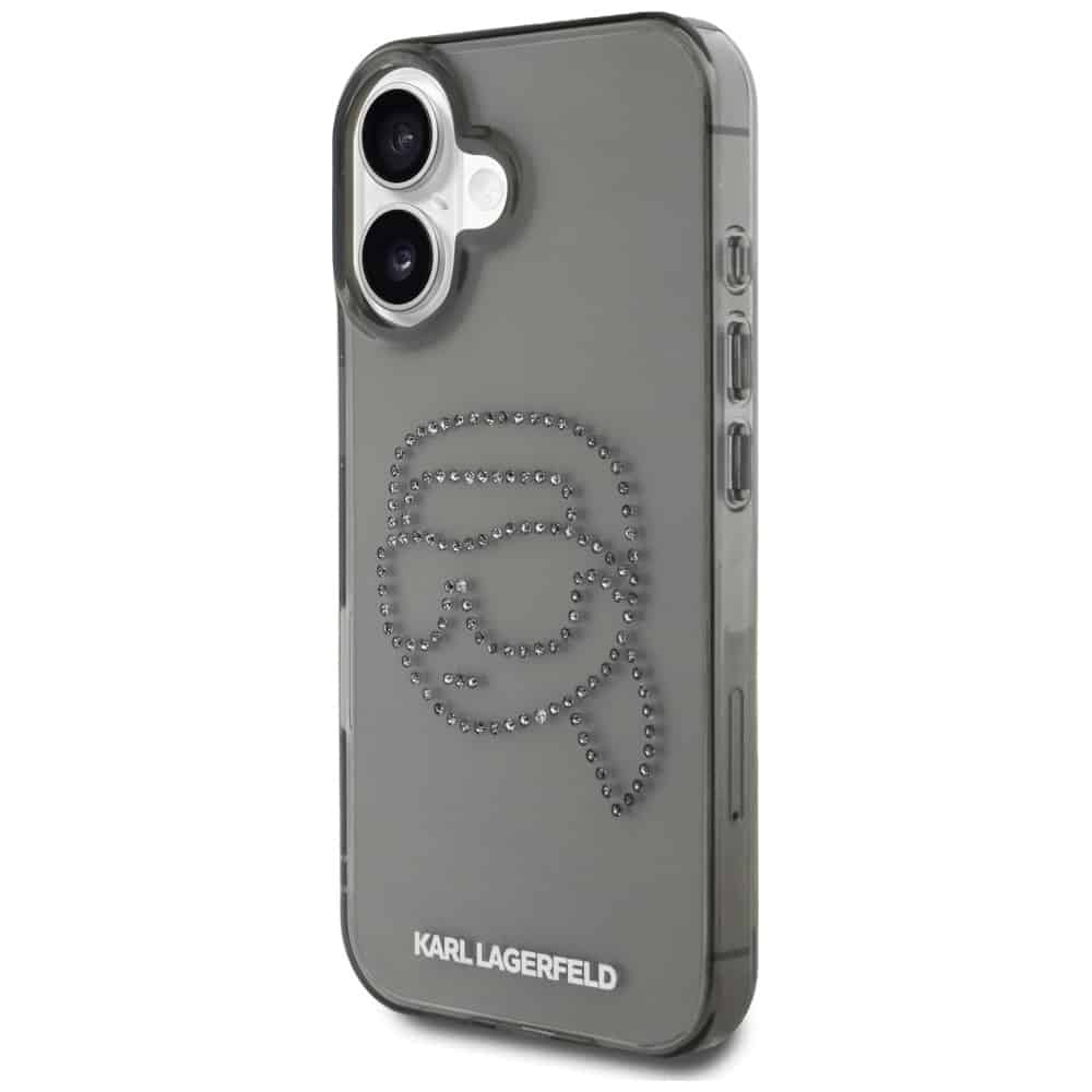 Karl Lagerfeld IML Rhinestones Karl Head - θήκη για Apple iPhone 16 - Μαύρο - Image 2