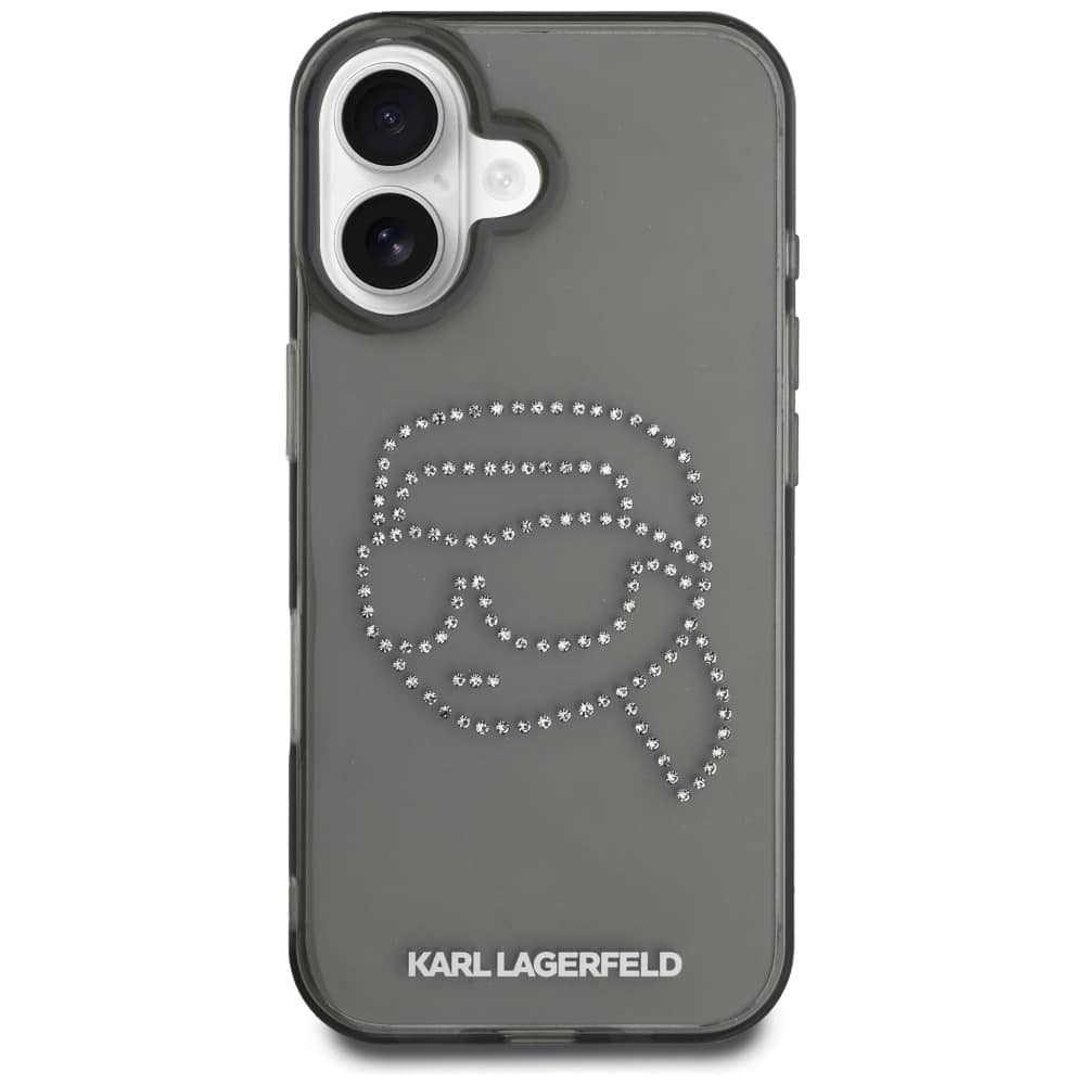 Karl Lagerfeld IML Rhinestones Karl Head - θήκη για Apple iPhone 16 - Μαύρο - Image 3