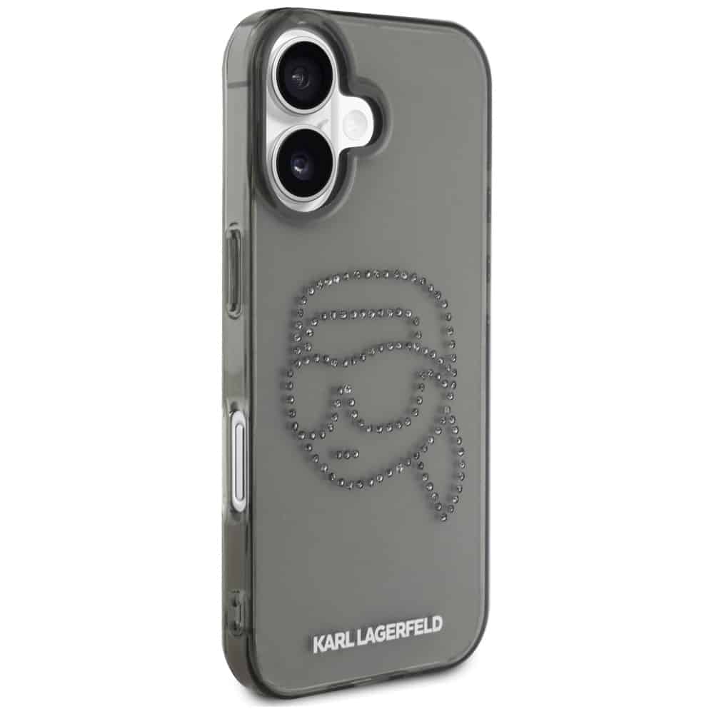 Karl Lagerfeld IML Rhinestones Karl Head - θήκη για Apple iPhone 16 - Μαύρο - Image 4