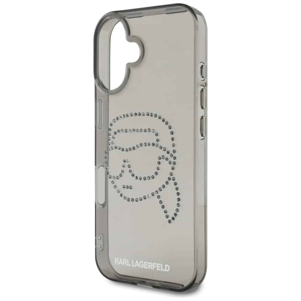 Karl Lagerfeld IML Rhinestones Karl Head - θήκη για Apple iPhone 16 - Μαύρο - Image 6