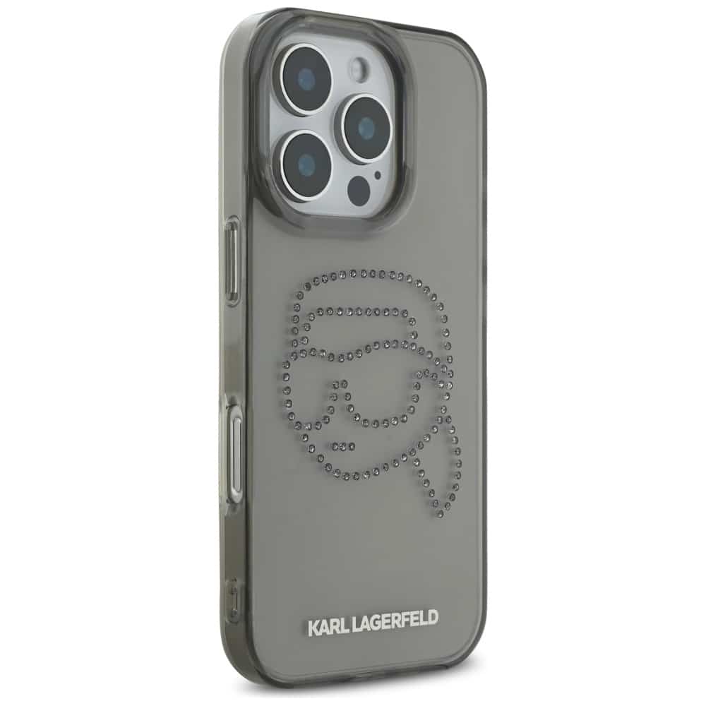 Karl Lagerfeld Rhinestones Karl Head - θήκη για Apple iPhone 16 Pro - Μαύρο - Image 4