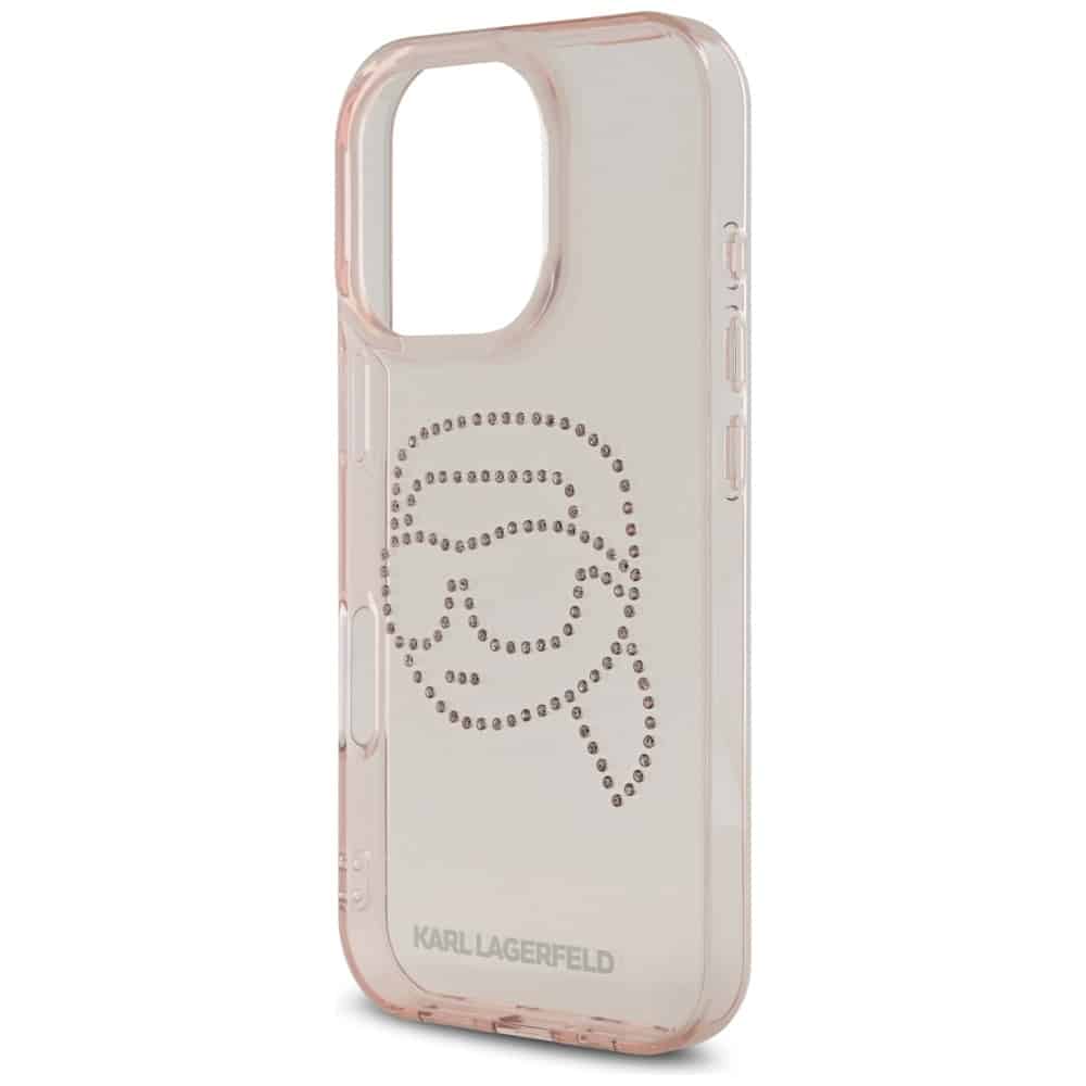 Karl Lagerfeld Rhinestones Karl Head - θήκη για Apple iPhone 16 Pro - Ροζ - Image 6
