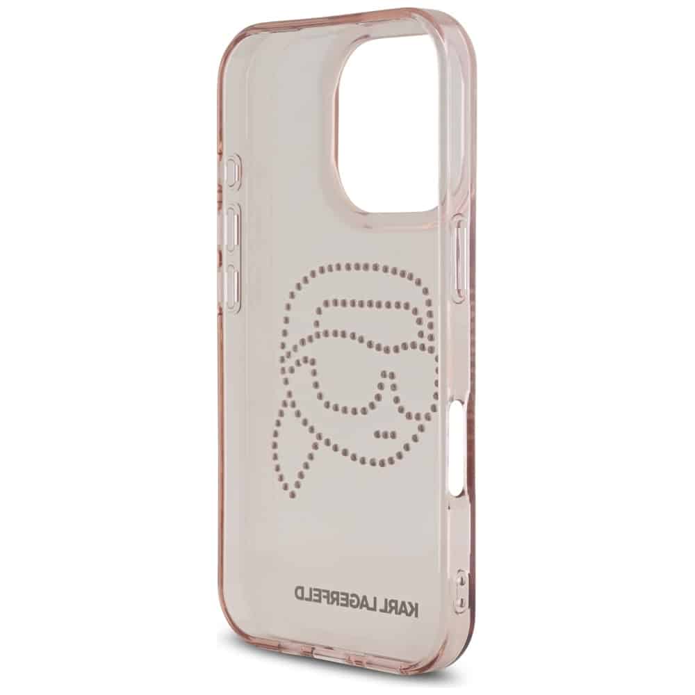 Karl Lagerfeld Rhinestones Karl Head - θήκη για Apple iPhone 16 Pro - Ροζ - Image 7
