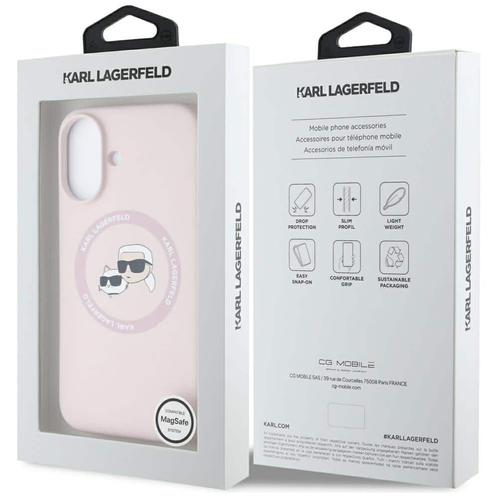 Karl Lagerfeld Silicone - θήκη για Apple iPhone 16 - Ροζ - Image 8