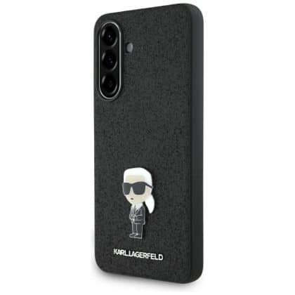 Karl Lagerfeld Fixed Glitter Ikonik Logo Metal Pin - θήκη για Samsung Galaxy A36 - Μαύρο