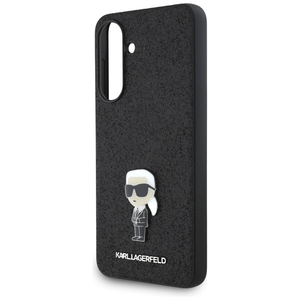 Karl Lagerfeld Fixed Glitter Ikonik Logo Metal Pin - θήκη για Samsung Galaxy A36 - Μαύρο - Image 5