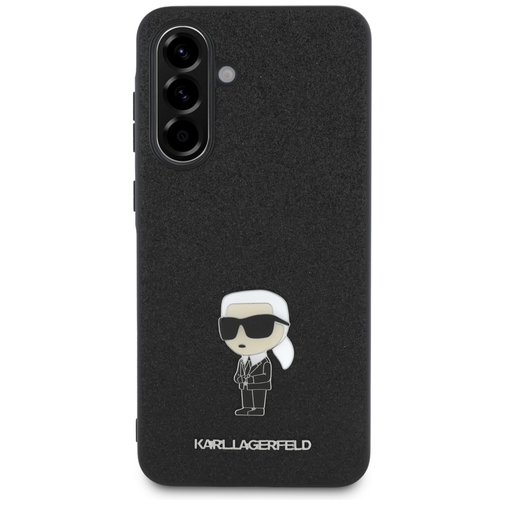 Karl Lagerfeld Fixed Glitter Ikonik Logo Metal Pin - θήκη για Samsung Galaxy A56 - Μαύρο - Image 2