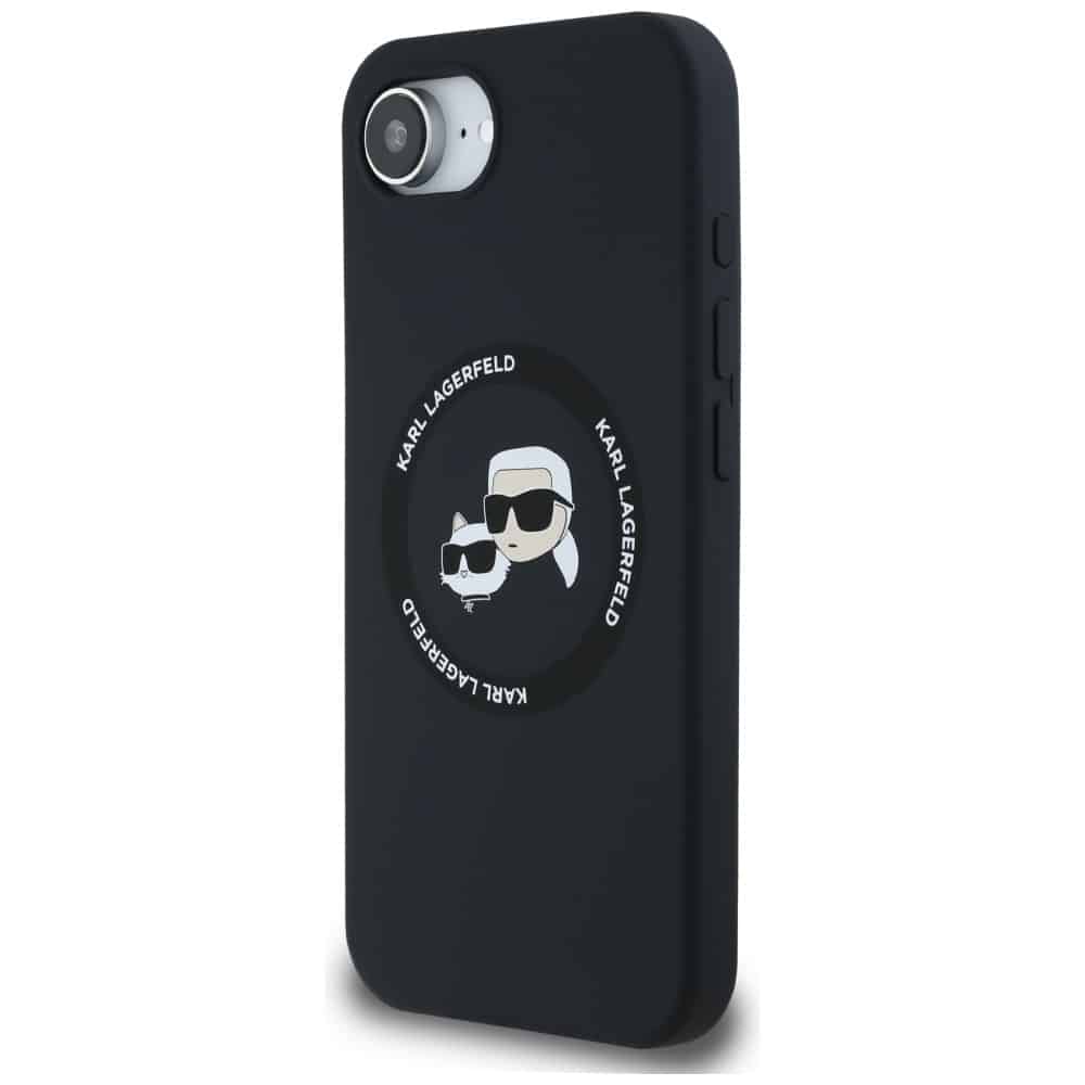 Karl Lagerfeld Silicone Karl&Choupette Heads MagSafe - θήκη για Apple iPhone 16e - Μαύρο - Image 2