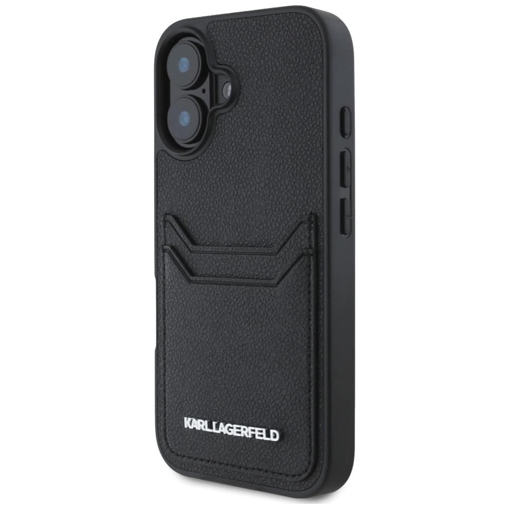 Karl Lagerfeld HC Grained - θήκη για Apple iPhone 16 - Μαύρο - Image 2