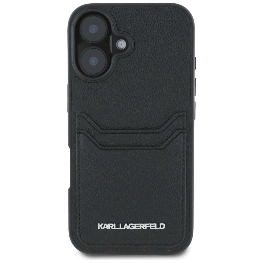 Karl Lagerfeld HC Grained - θήκη για Apple iPhone 16 - Μαύρο - Image 3