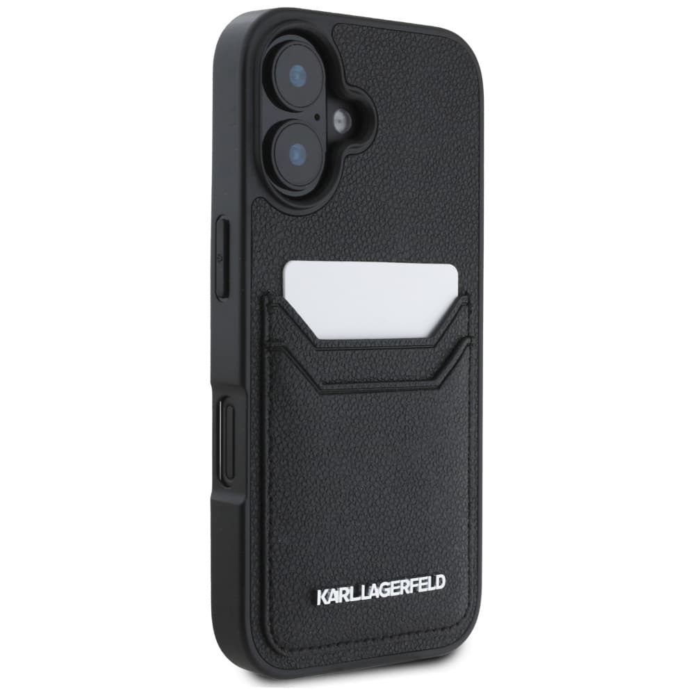 Karl Lagerfeld HC Grained - θήκη για Apple iPhone 16 - Μαύρο - Image 4