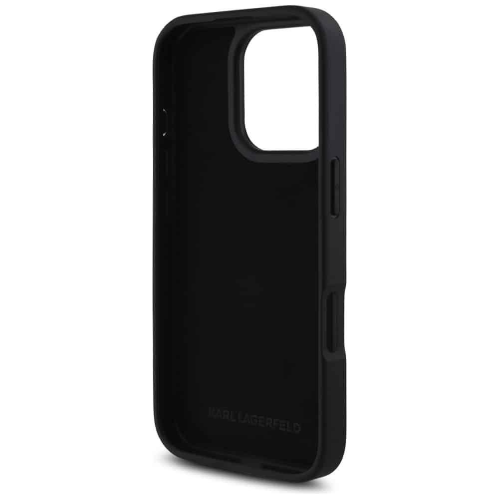 Case Karl Lagerfeld HC Grained PU Cardslot Metal Elong for iPhone 16 Pro Max black - Image 7