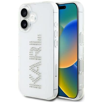 Karl Lagerfeld IML Rhinestones Logo - θήκη για Apple iPhone 16 - Διάφανο