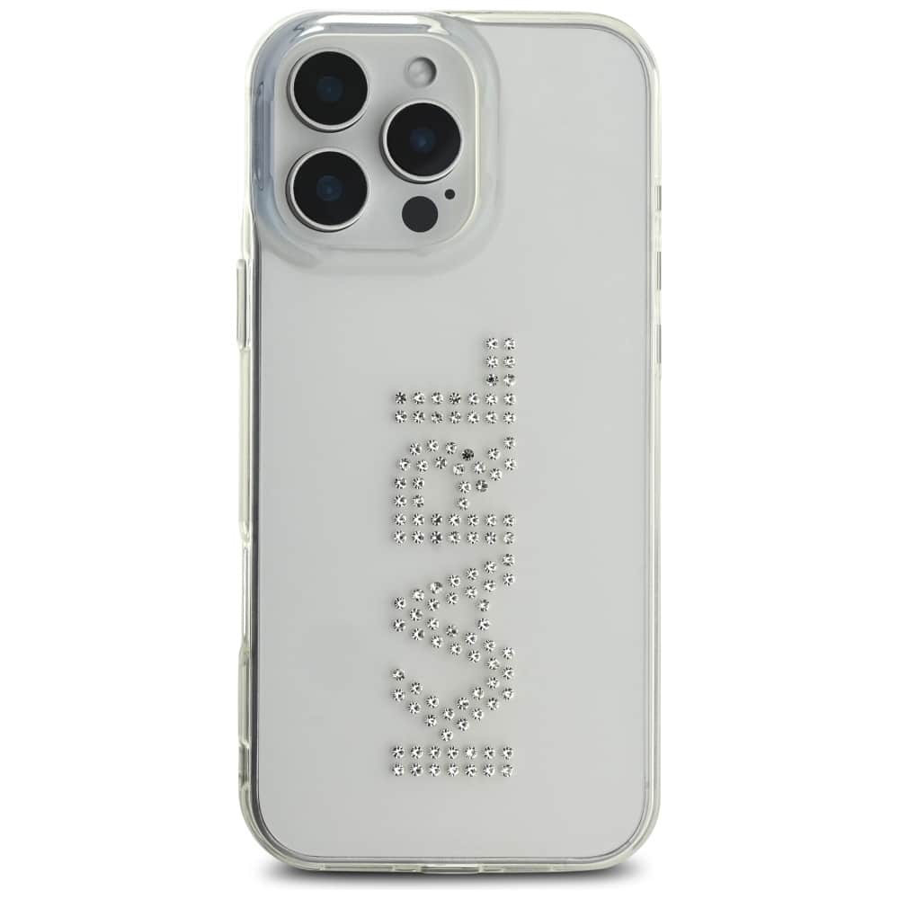 Karl Lagerfeld IML Rhinestones Logo - θήκη για Apple iPhone 16 Pro - Διάφανο - Image 3