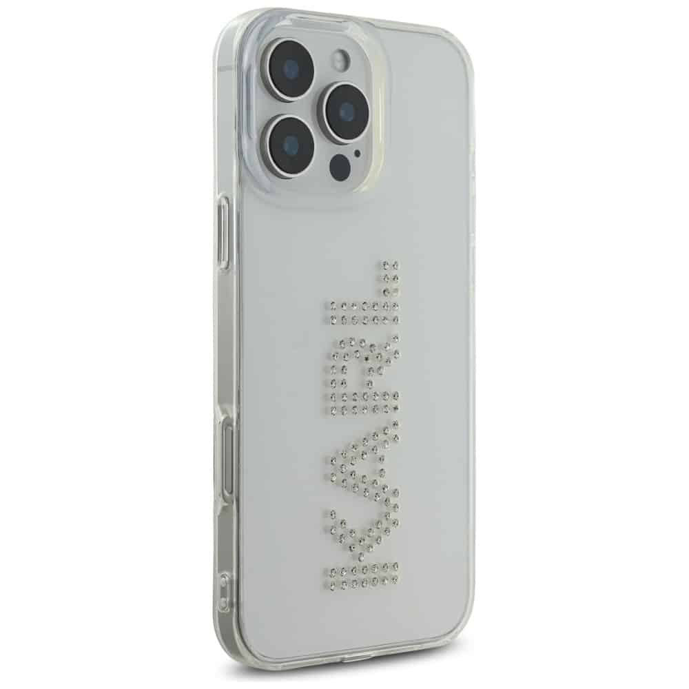 Karl Lagerfeld IML Rhinestones Logo - θήκη για Apple iPhone 16 Pro - Διάφανο - Image 4