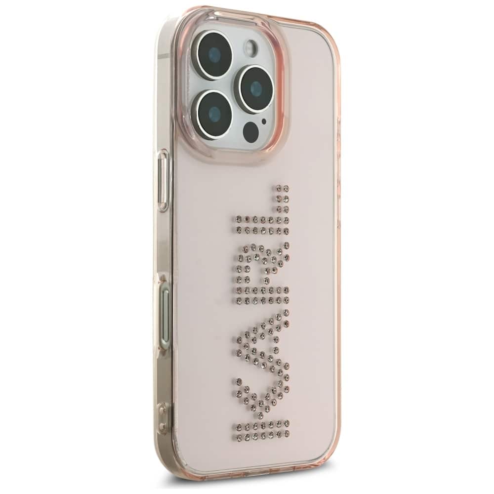 Karl Lagerfeld IML Rhinestones Logo - θήκη για Apple iPhone 16 Pro Max - Ροζ - Image 4