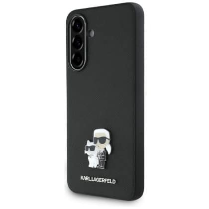 Karl Lagerfeld Saffiano με K&C Μεταλλικό Λογότυπο - θήκη για Samsung Galaxy A36 - Μαύρο
