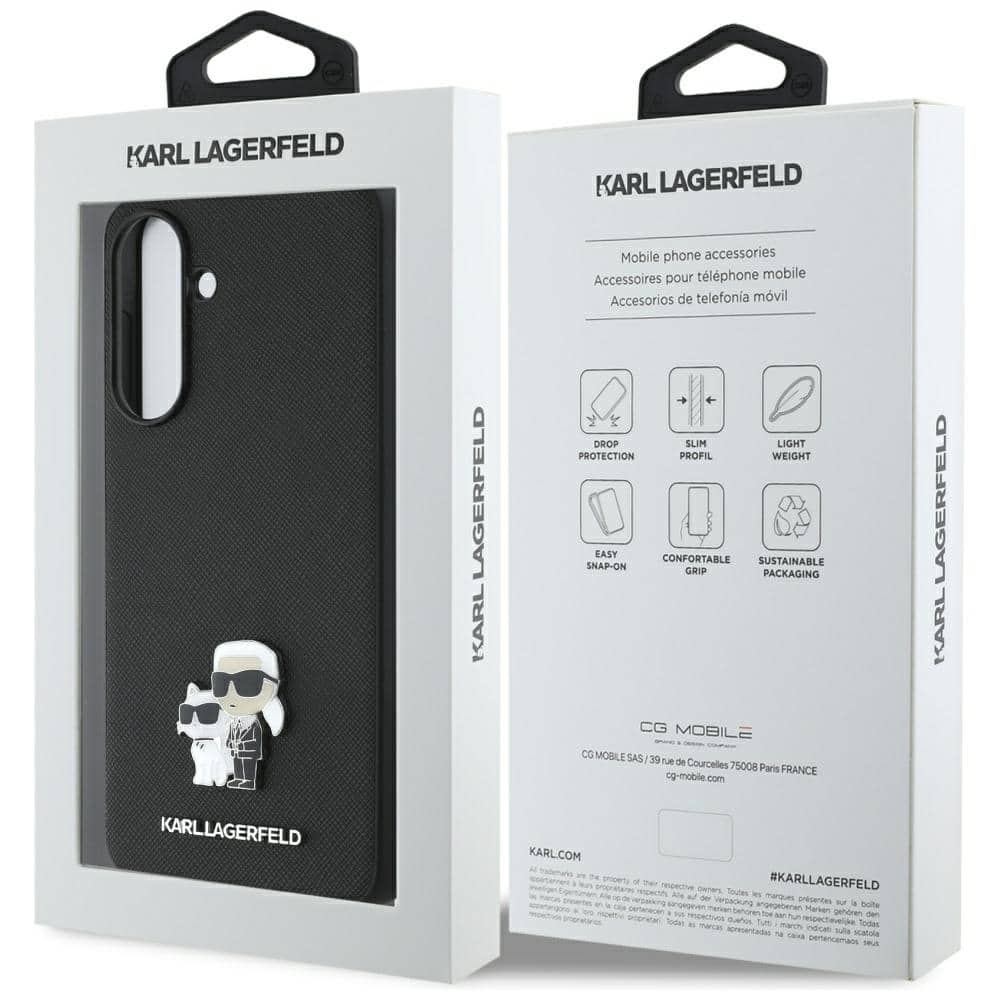 Karl Lagerfeld Saffiano με K&C Μεταλλικό Λογότυπο - θήκη για Samsung Galaxy A56 - Μαύρο - Image 7