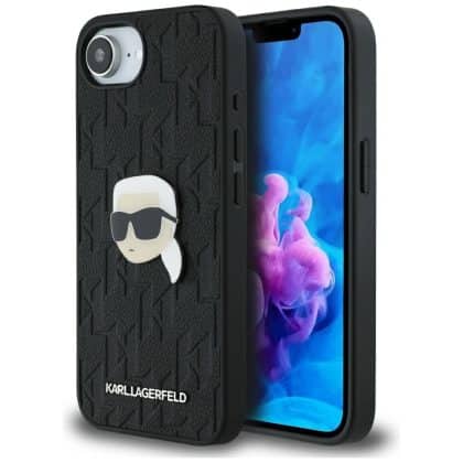 Karl Lagerfeld Monogram Karl Head Pin - θήκη για Apple iPhone 16e - Μαύρο
