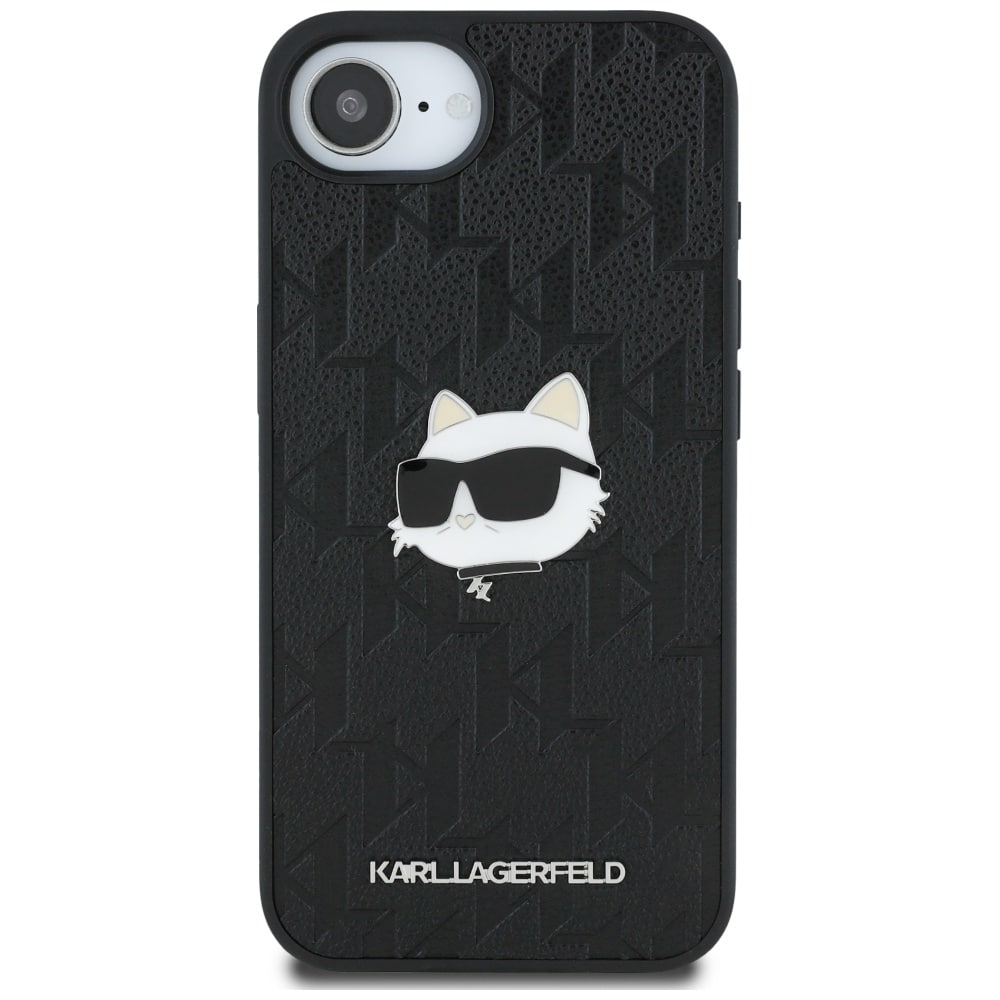 Karl Lagerfeld Monogram Choupette Head Pin - θήκη για Apple iPhone 16e - Μαύρο - Image 3
