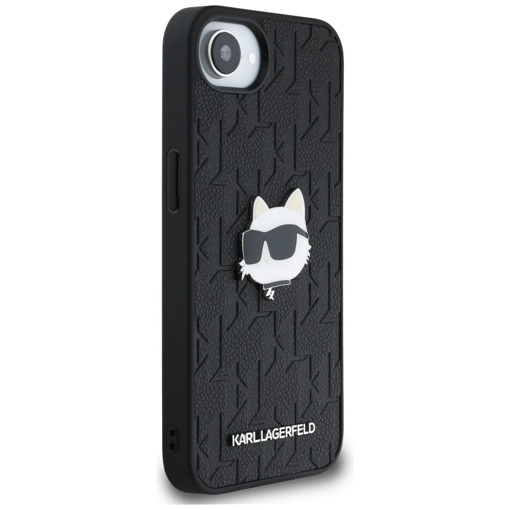 Karl Lagerfeld Monogram Choupette Head Pin - θήκη για Apple iPhone 16e - Μαύρο - Image 4