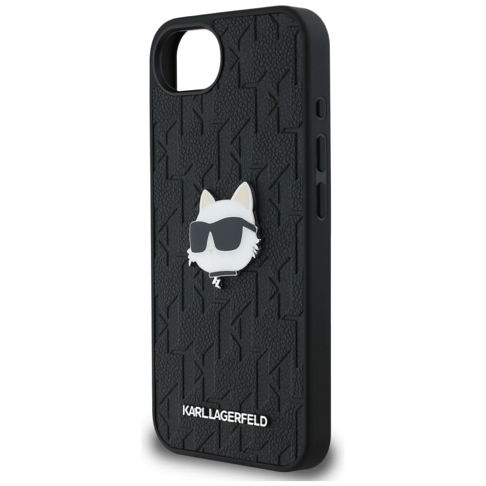 Karl Lagerfeld Monogram Choupette Head Pin - θήκη για Apple iPhone 16e - Μαύρο - Image 6