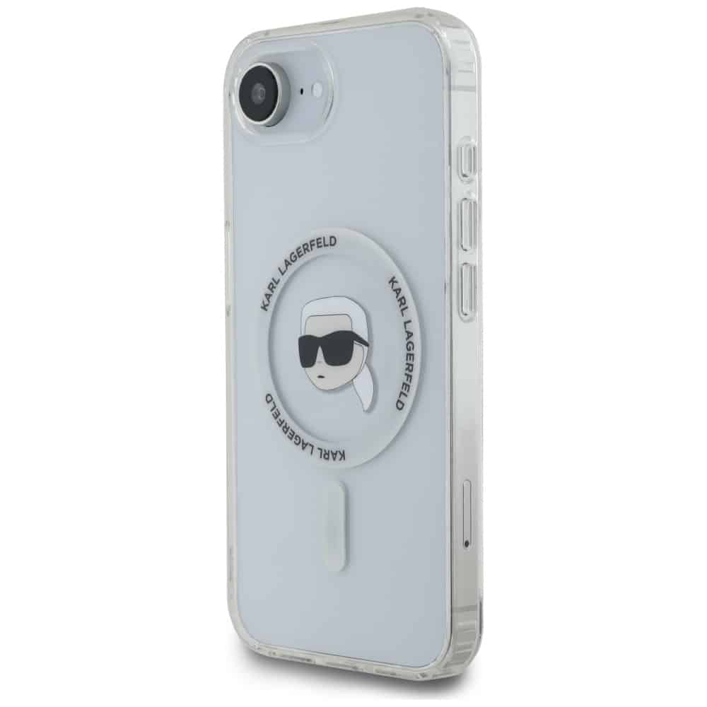 Karl Lagerfeld IML Metal Karl Head MagSafe - θήκη για Apple iPhone 16e - Λευκό - Image 2