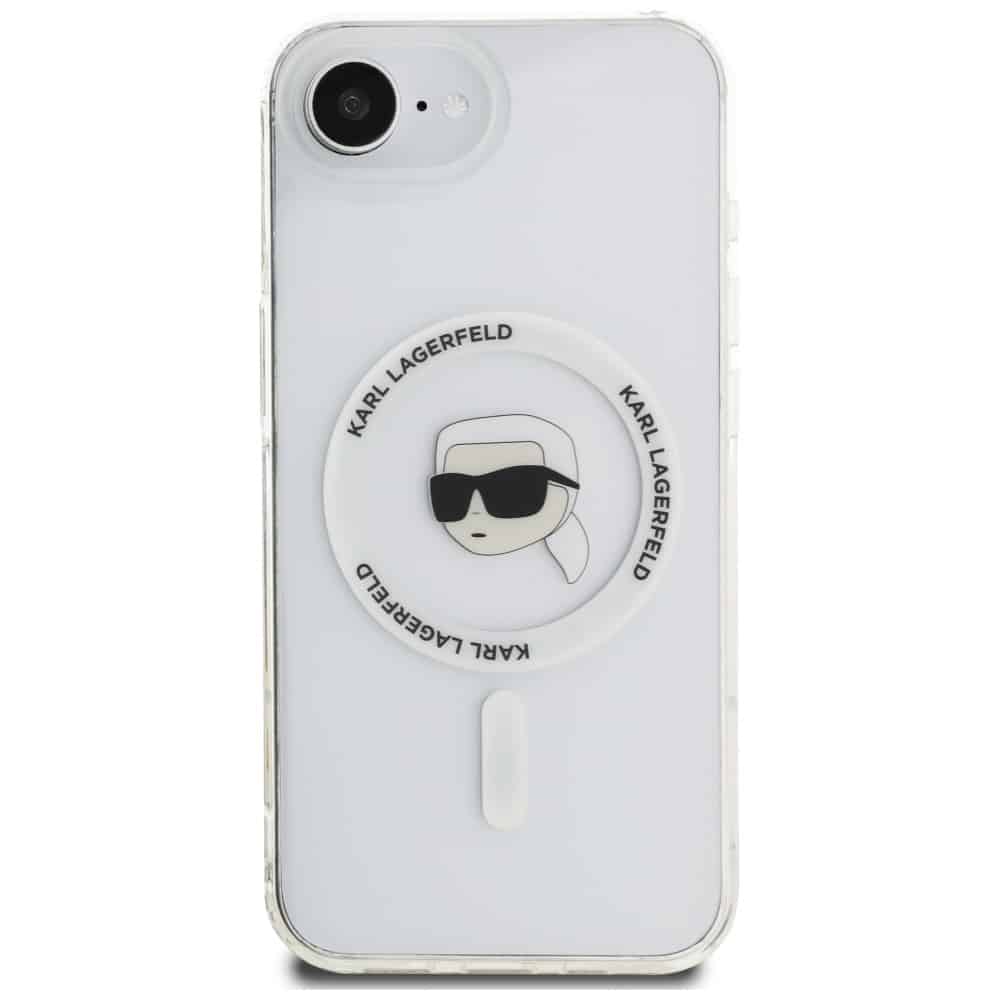 Karl Lagerfeld IML Metal Karl Head MagSafe - θήκη για Apple iPhone 16e - Λευκό - Image 3