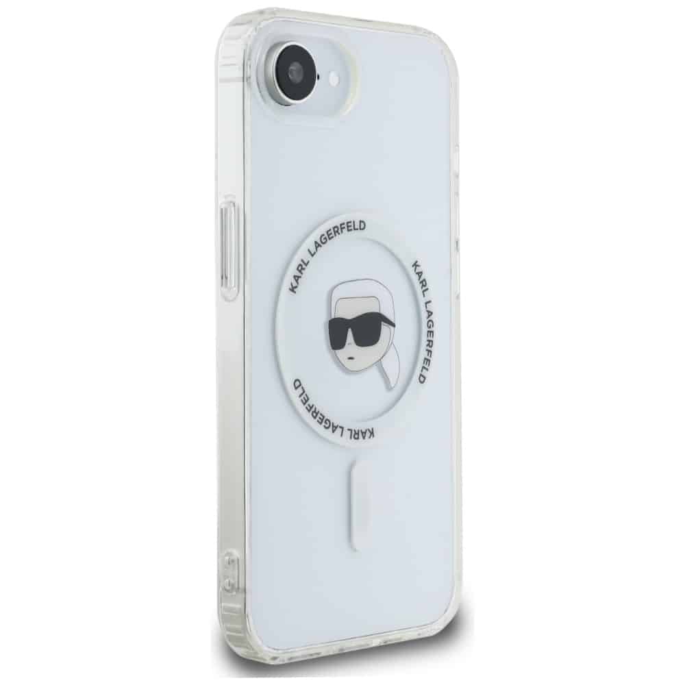Karl Lagerfeld IML Metal Karl Head MagSafe - θήκη για Apple iPhone 16e - Λευκό - Image 4