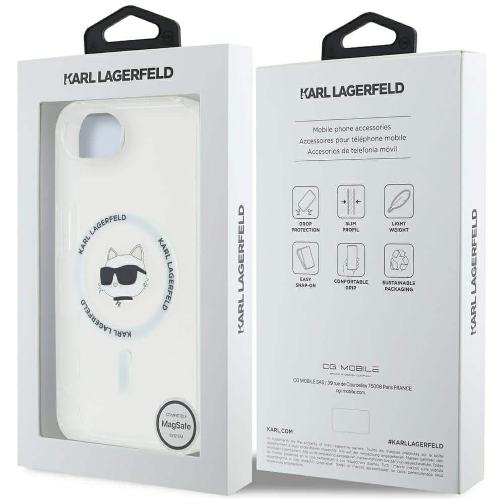 Karl Lagerfeld IML Metal Choupette Head MagSafe - θήκη για Apple iPhone 16e - Λευκό - Image 8