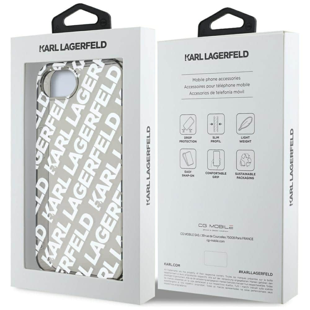 Karl Lagerfeld IML Repeat Logo - θήκη για Apple iPhone 16e - Ασημί - Image 7