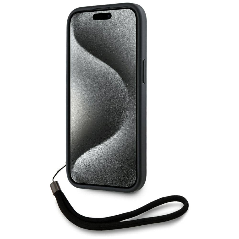 Karl Lagerfeld Saffiano Athleisure Stripes Cord - θήκη για Apple iPhone 15 - Κόκκινο - Image 4
