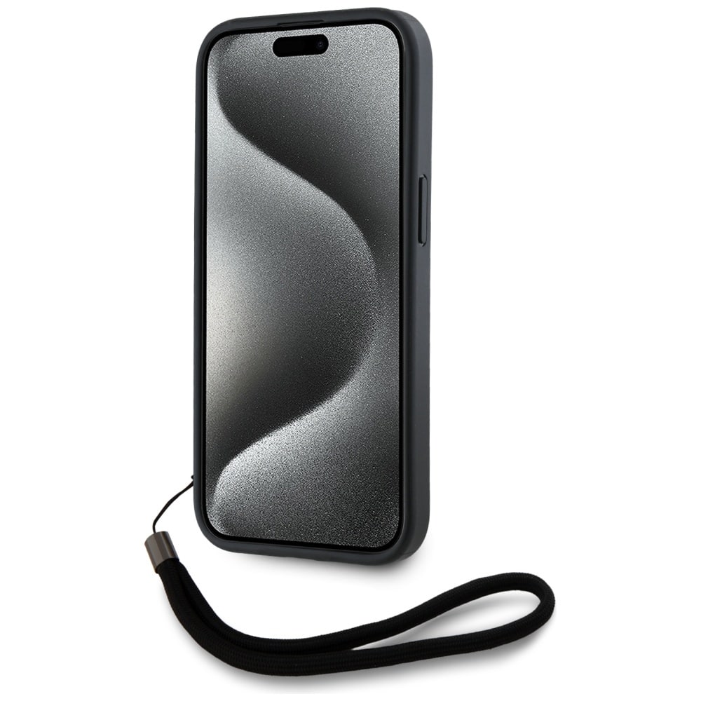Karl Lagerfeld Saffiano Athleisure Stripes Cord - θήκη για Apple iPhone 15 Pro Max - Κόκκινο - Image 4